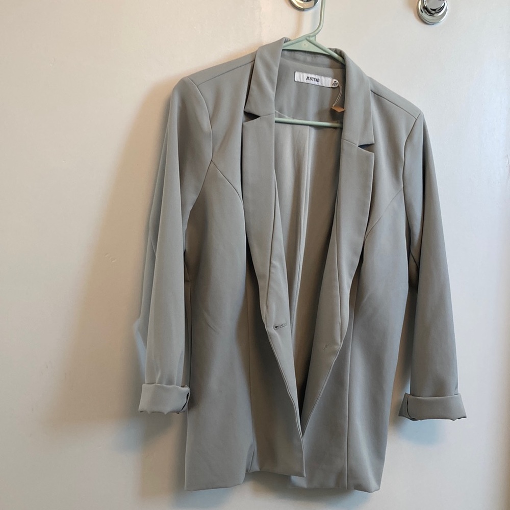 Gray blazer